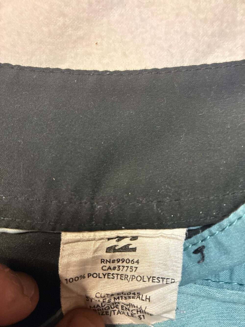 Billabong Originals Men's Board Shorts Teal Size 31 - Picture 10 of 14